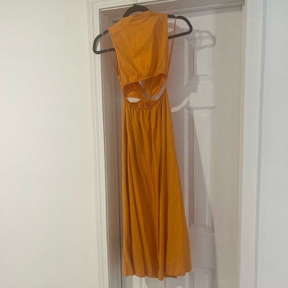 Zara Tangerine cut out dress - Picture 5 of 9